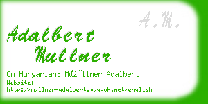 adalbert mullner business card